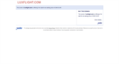 Desktop Screenshot of luxflight.com